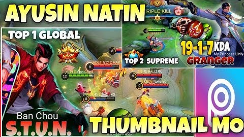 PicsArt Tutorial [ How to Edit Mobile Legends Thumbnail ]