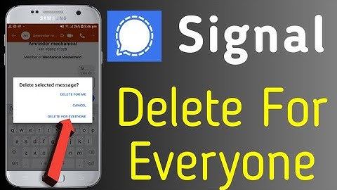 how to delete send messages from both side on signal app | signal old message delete kaise karen