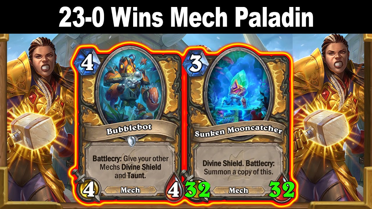 Ordliste Eftermæle Har det dårligt BEST STANDARD PALADIN DECK! 23 WINS IN A ROW IN RANKED! Throne of the Tides  Mini-Set | Hearthstone - YouTube