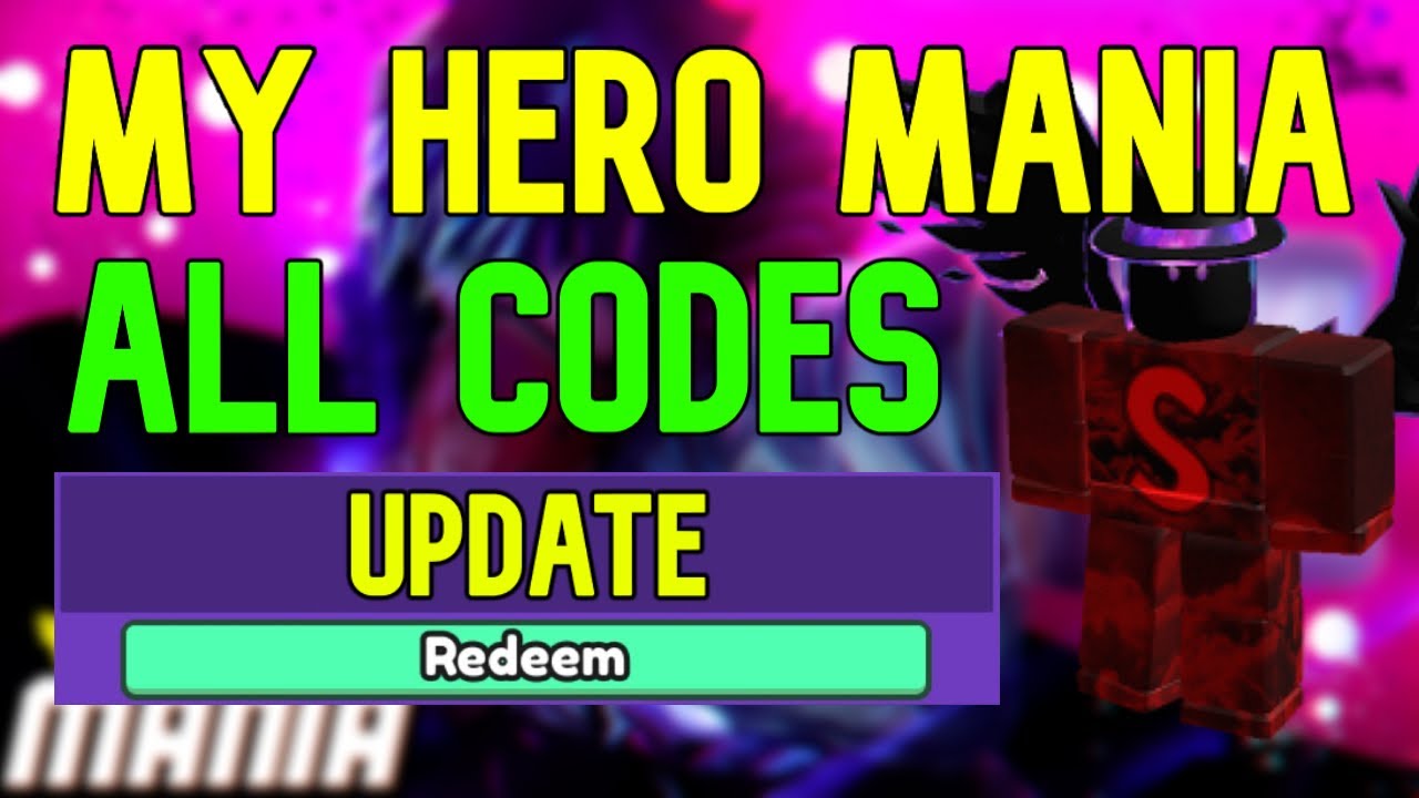 Roblox My Hero Mania Codes (April 2023)