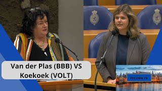 Van der Plas (BBB) VS Koekoek (VOLT): "IDIOTEN die HAMAS-FANS zijn moeten KEIHARD worden AANGEPAKT!"