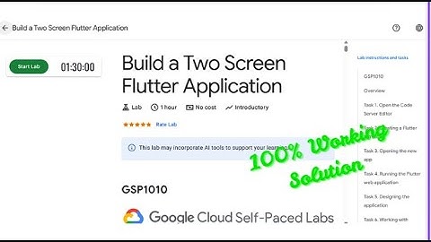 Build a Two Screen Flutter Application || #GSP1010 || #qwiklabs #solution #solutions #arcade #2025