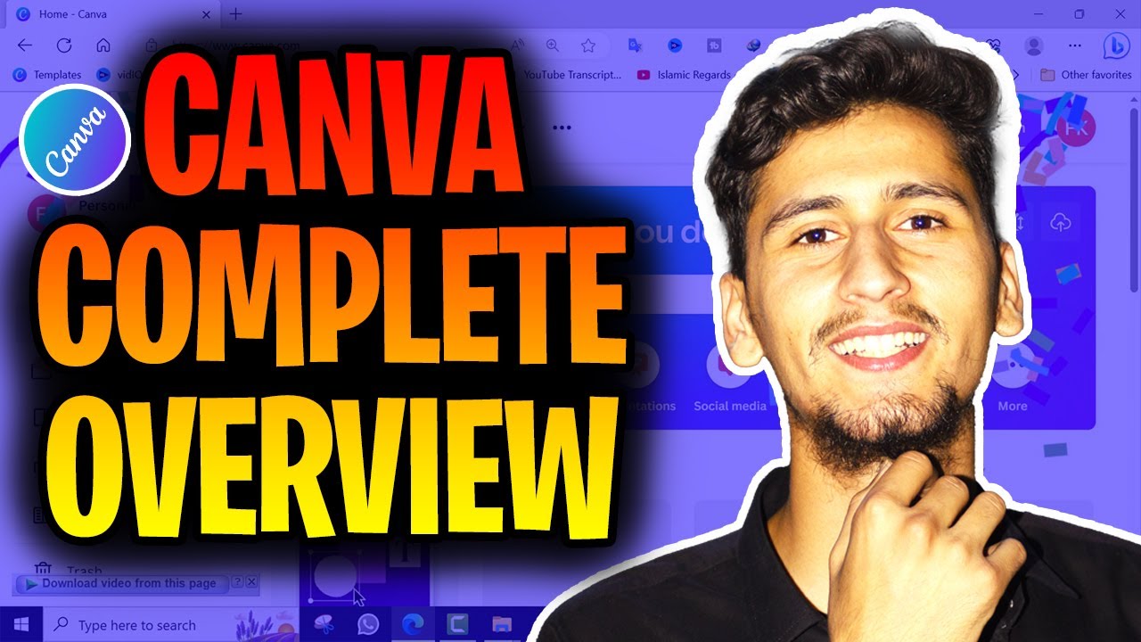 How to use Canva For Beginners - Complete Canva Overview & Introduction ...