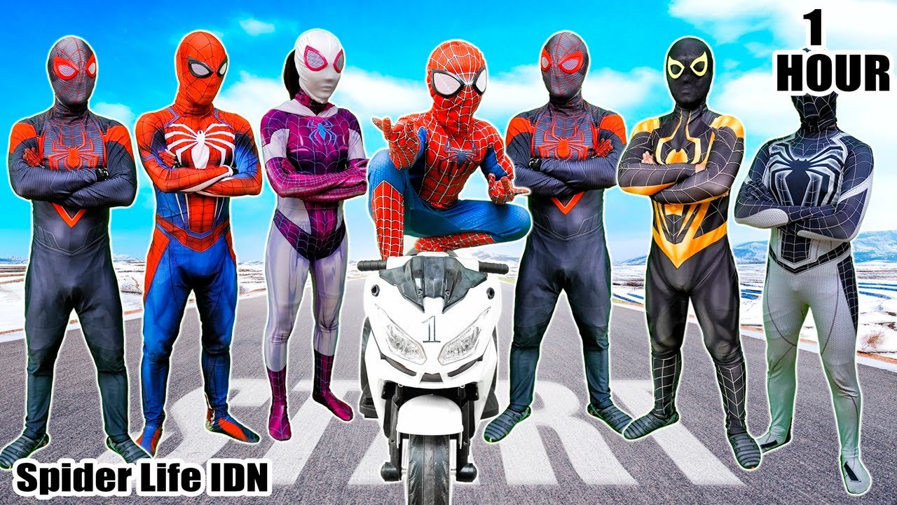 Kisah PAHLAWAN SUPER || Spider-Man di rumah hantu - Halloween yang tidak stabil. (Lucu, Aksi)