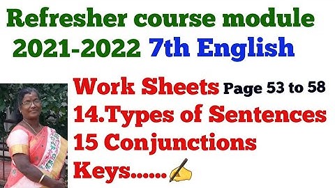 Refresher course module Keys @dm-1965/புத்தாக்கப் பயிற்சி கட்டகம் ஆங்கிலம் 7th