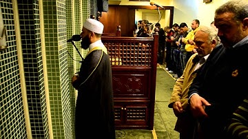 تلاوة رائعة لخواتم سورتي الجمعة و المنافقون من صلاة الجمعة يوم 10\4\2015 بمسجد بلال