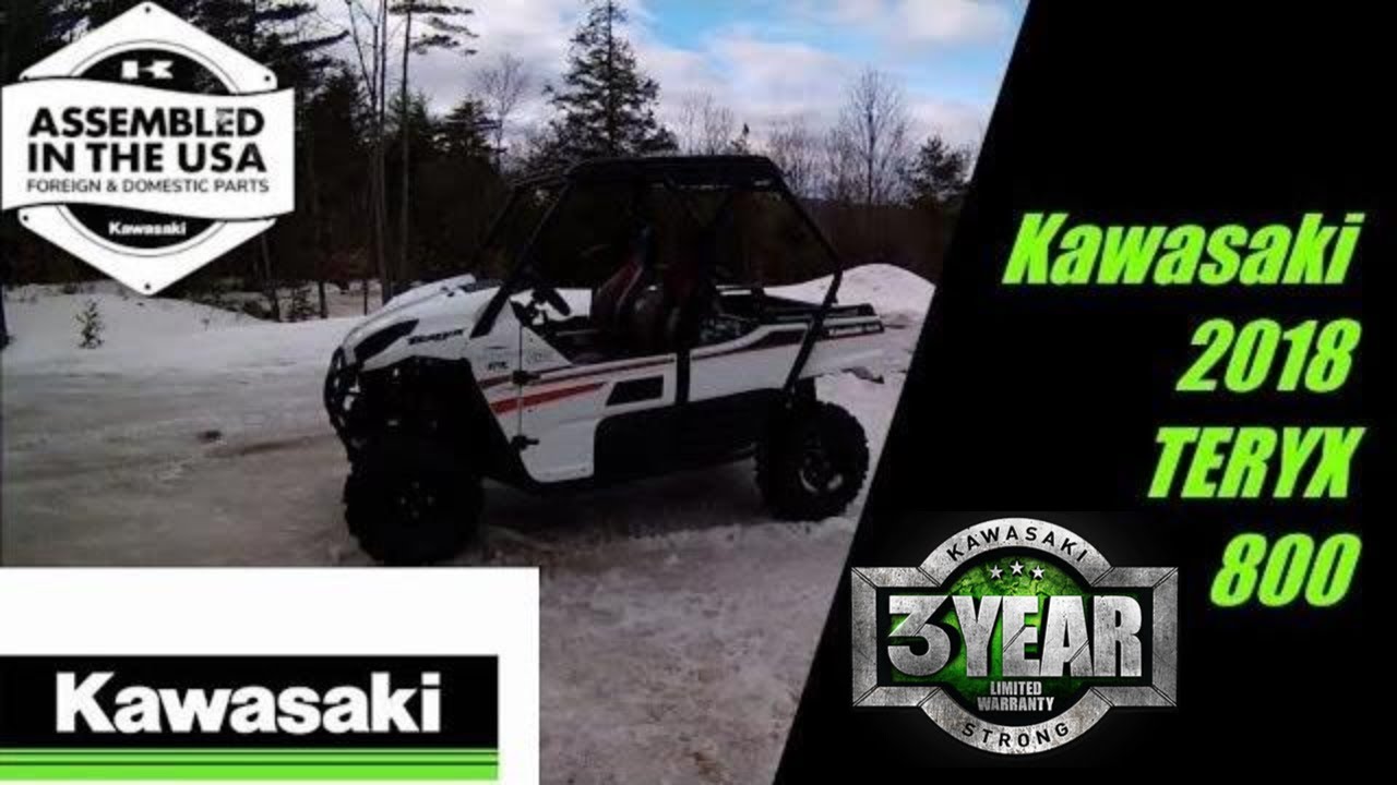 KAWASAKI TERYX LE 800 Test Ride in the snow 