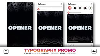 Instagram Typography Promo | After Effects Template | Tutorial Instagram Typography Promo | After Effects Template | Tutorial