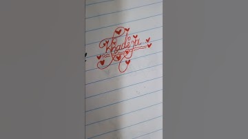 KhadijaName#art#calligraphy #khadija #writingstyle#theartisticallyritz #shorts #viral#calligraphyart