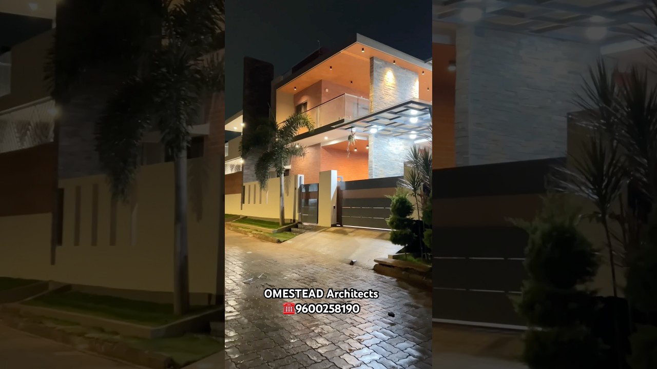 Recently Completed Project by OMESTEAD Architects ☎️9600258190 Hosur, 4BHK House