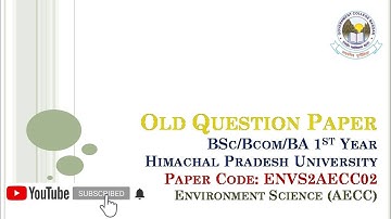 ENVS2AECC02 ENVIRONMENT SCIENCE