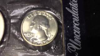 Bicentennial Silver Set and Commemorative Silver Dollar