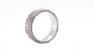 Frsc2820 - Flat Etched Niobium Superconductor Anium Comfort Fit Ring 360 Video