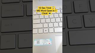 Windows + R Trick 😱 | 10 Sec Me MS Word Open #msword #shortcutkey #computertricks #runcommand