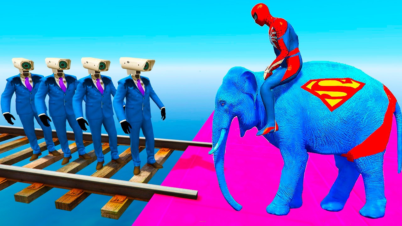 GTA 5 | Crazy Ragdoll - Spiderman On Rainbow Bridge With Minions (Funny Fails Compilations) 1