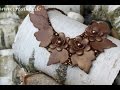 Lederschmuck Halskette Tutorial✿Украшения из кожи МК✿Leather jewelry