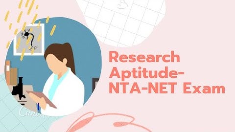 Research Aptitude- NTA NET Exam