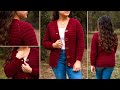 Crimson Cardigan - Free Crochet Sweater Pattern for Fall & Winter - Sizes XS to 5X | Yay For Yarn