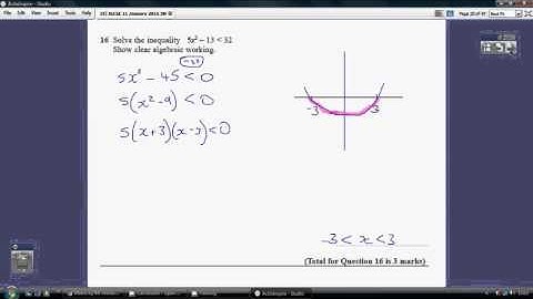 19) Edexcel IGCSE  Maths 3H - 11 January 2016