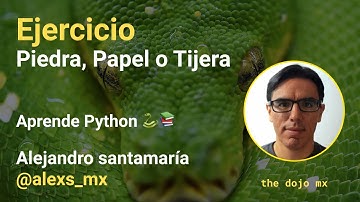 Aprende Python 🐍📚 - Ep  18 Ejercicio piedra, papel o tijeras