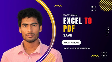How to Save Excel File as PDF/Bangla Excel Tutorial. How to Convert Excel File to PDF.
