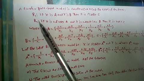 Fuzzy rule-based model (Mamdani model)