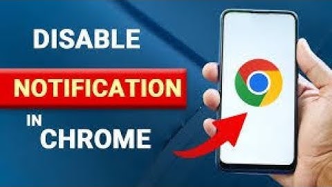 enable /disable notification on chrome