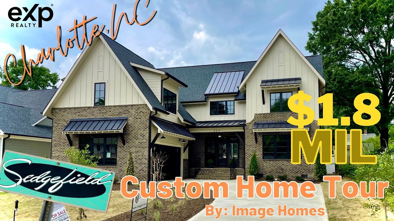 Charlotte, NC Custom Home by Image Homes 1.8 Mil 4015SF Home Tour Sedgefield