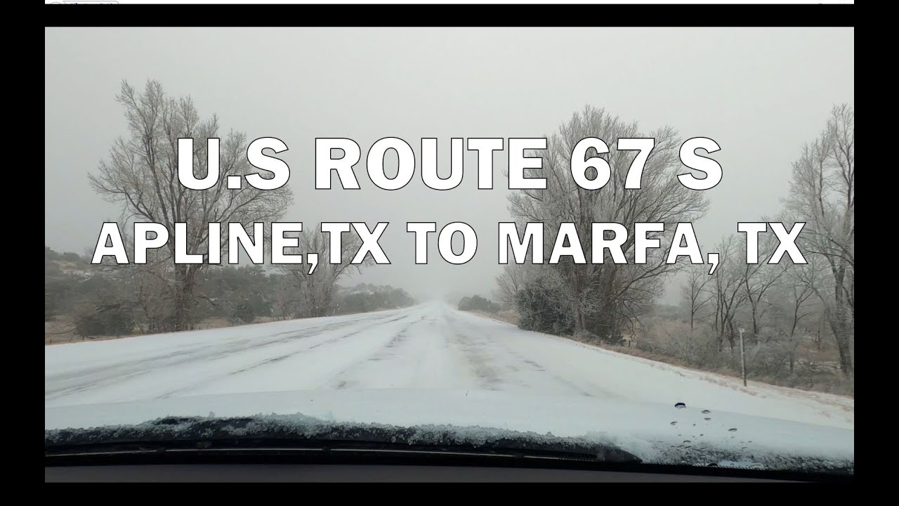 Driving Alpine, TX to Marfa, TX (US Route 67 S) - 4K