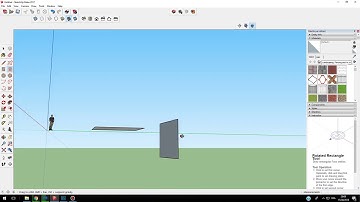 SketchUp Tutorials for Interior design - 11 Rotated rectangle tool