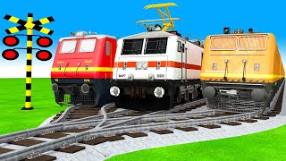 電車アニメ| TRAIN Railway Crossing  電車アニメ | Railroad crossing fumikiri3D train