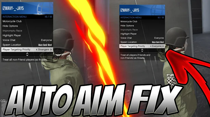 How to FIX AUTO AIM ISSUE in Gta 5 Online