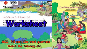 Class 3 Our wondrous World chapter 10 worksheet #seenuprt #primary #class3