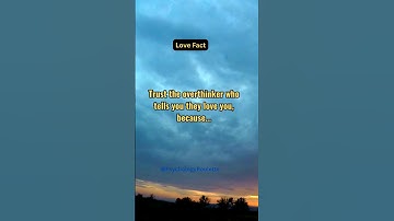 Trust the overthinker... #shorts #psychologyfacts #subscribe #love #facts #overthinking #music