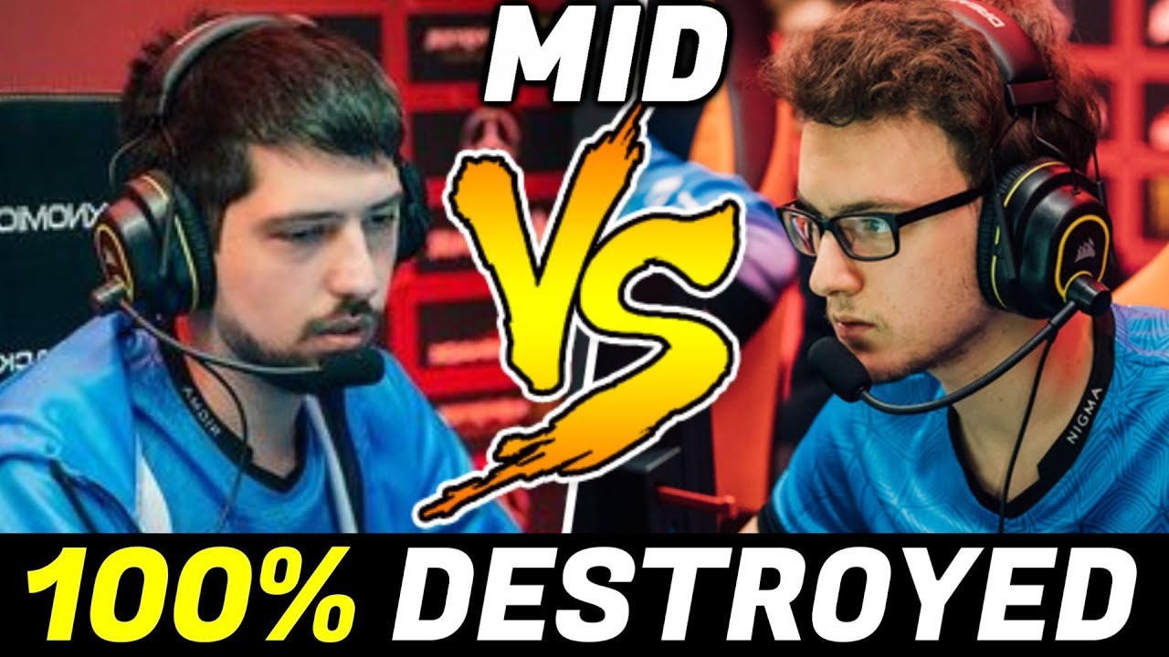 W33 Random pick mid vs MIRACLE — 100% Destroyed Dota 2