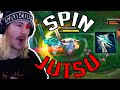 Revealing the most secret technique... the spinjutsu