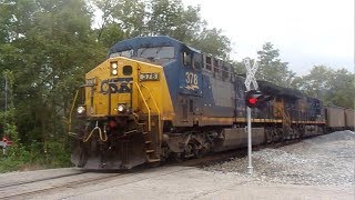 CSX #378 Leads Coal Train in Ryland Heights KY