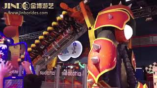 most scaring and screaming amusement park thill rides Dizzy Spin 360 degree flip crazy twister