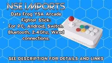 Data Frog Y5A Arcade Fighter Stick: Large wireless stick for PC, Android and Switch.