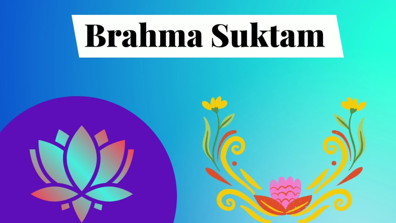 Brahma Suktam with Lyrics in Sanskrit and English  Vedadhara 