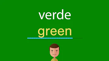 Qual o significado verde em inglês?