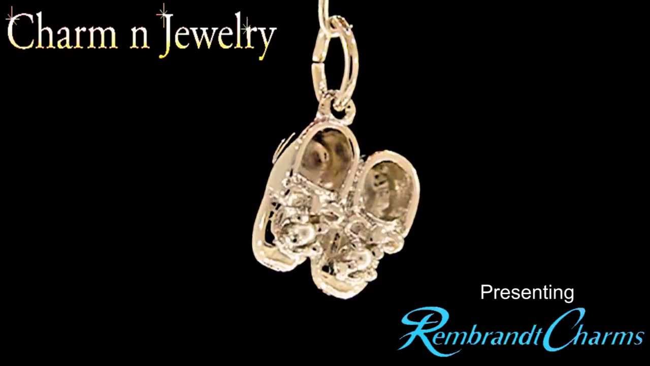 Baby Booties Gold Charm Style 517 YouTube