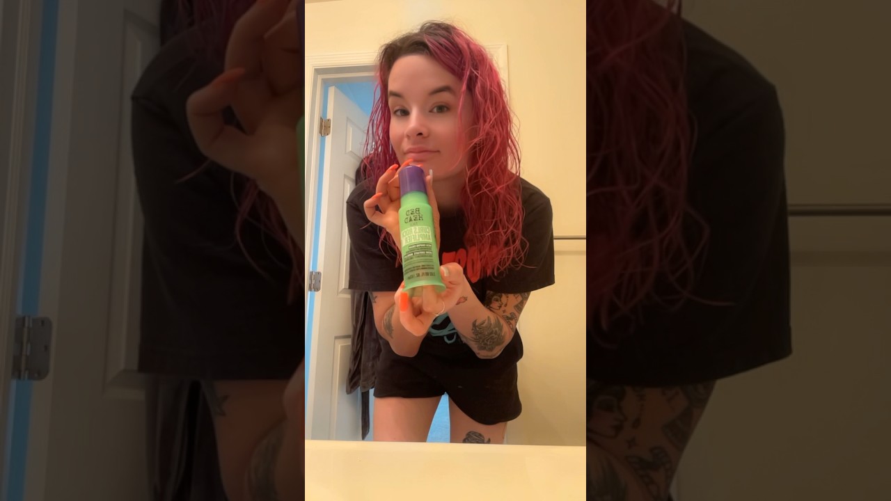 Scrunchie Hair in seconds Thanks to Bed Head curls Rock Amplifier.