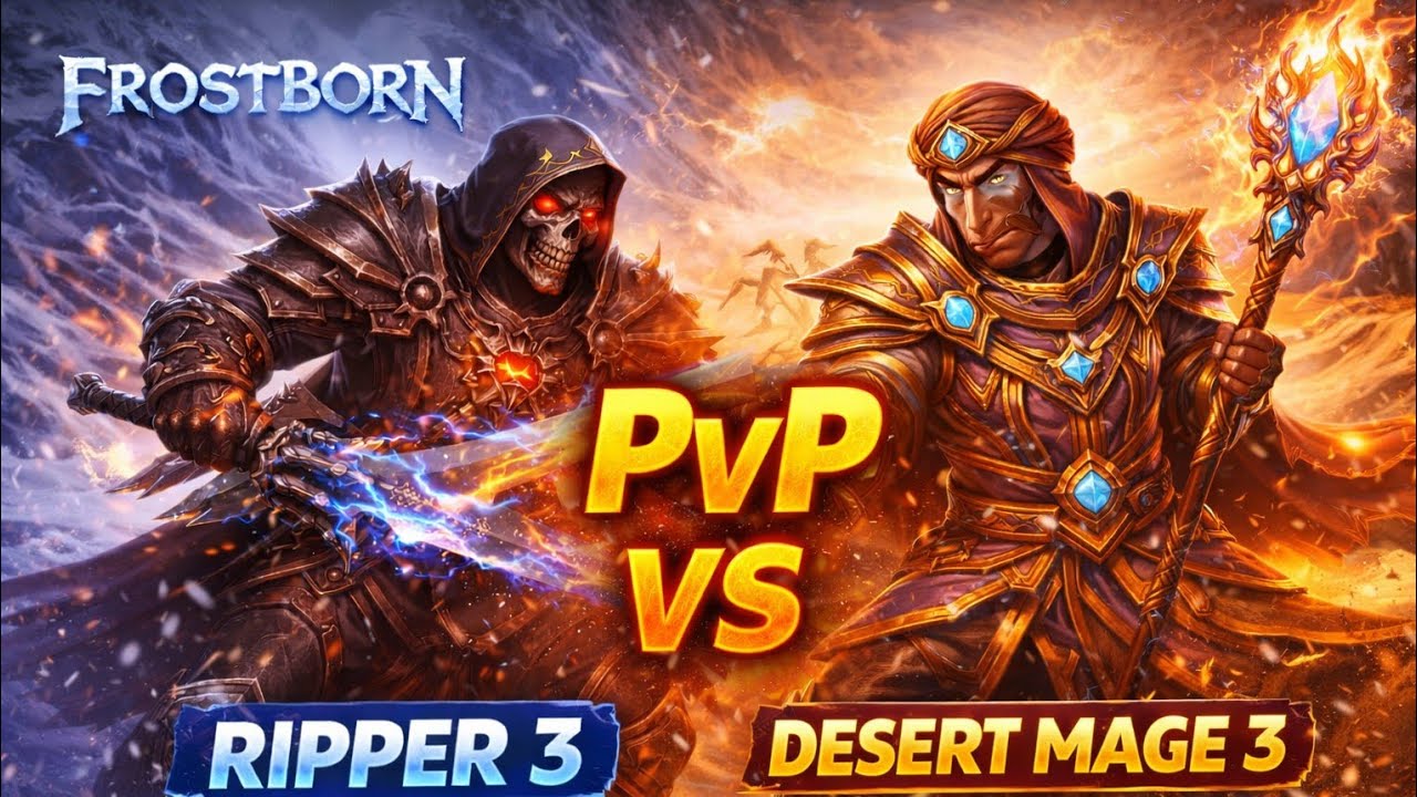 Ripper 3 vs Desert mage 3| Frostborn - YouTube