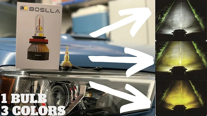 COOLEST LED Headlights Ever! Very Bright!! 3 In 1 Bulb 6500K/4300K/3000K Boslla LED Bullet Series