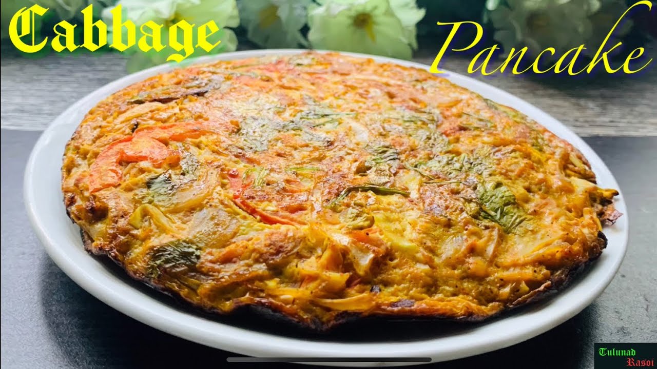 Cabbage pancake pancake vegetable pancake YouTube