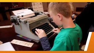 You are doing it all wrong! YOU need to  use a typewriter at the Saint Louis Central Library