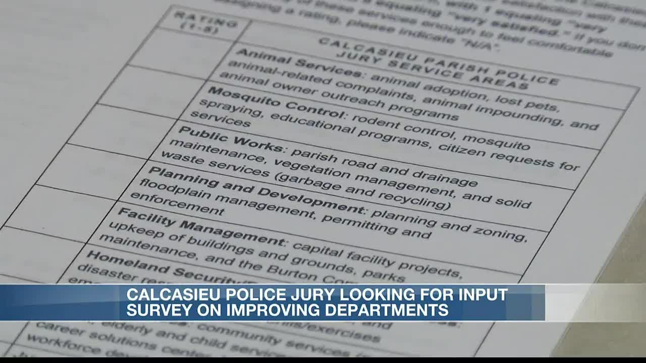 Calcasieu Parish Police Jury asks residents to take citizen survey