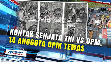 Kontak Senjata TNI Vs OPM, 14 Anggota OPM Tewas