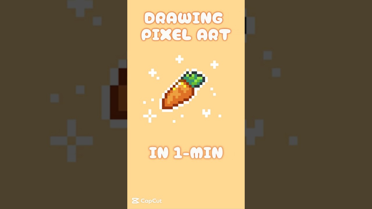 1-Min Pixel Art : Carrot!!  